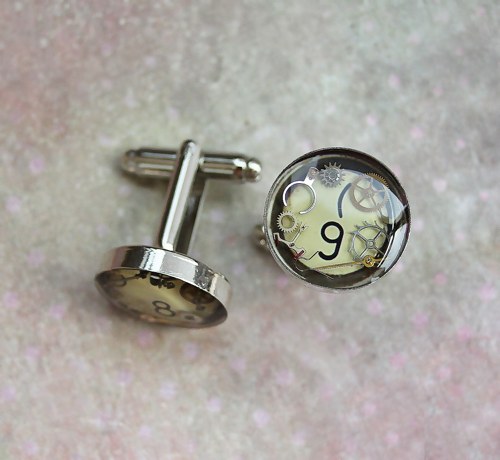 Old typewriter cufflinks — foto 2