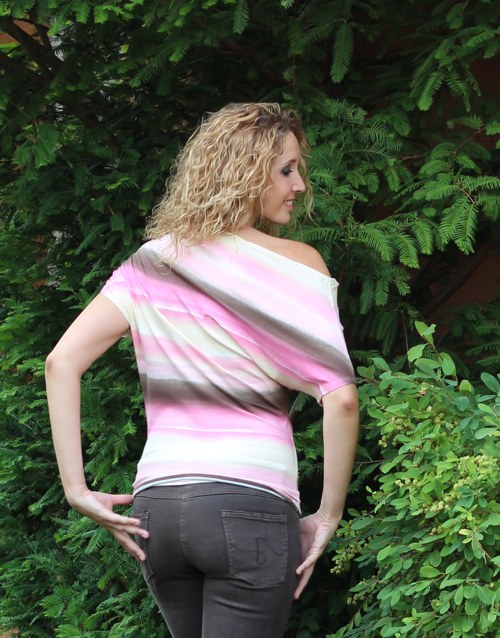 Volné asymetrické triko SLEVA — foto 4