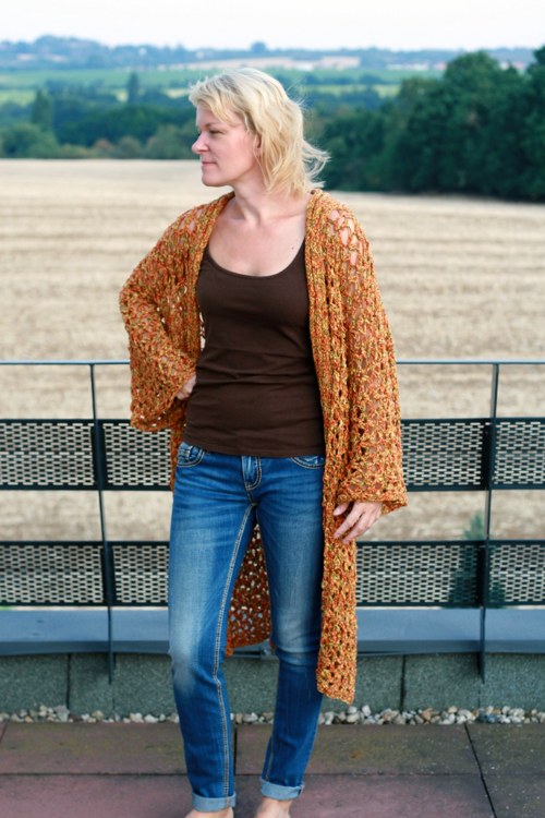 Kimono-sveter Sunset II — foto 3