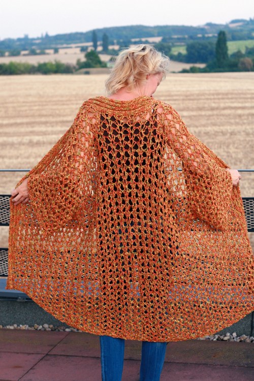 Kimono-sveter Sunset II — foto 4