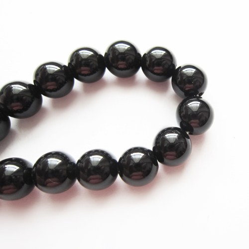 Onyx vrtané korálky,8 mm,2 ks — foto 2