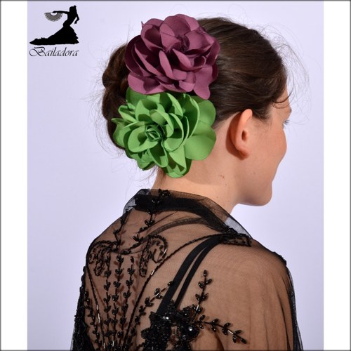 Růže do vlasů velká (14cm) - mix barev — foto 2