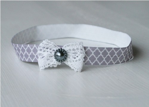 Čelenka pro newborn - mašlička + ornamenty — foto 2