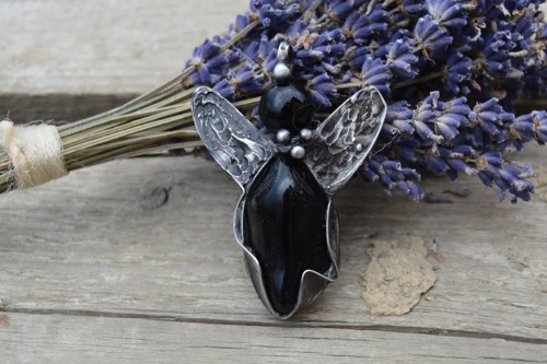 Andělíček s obsidiánem — foto 2