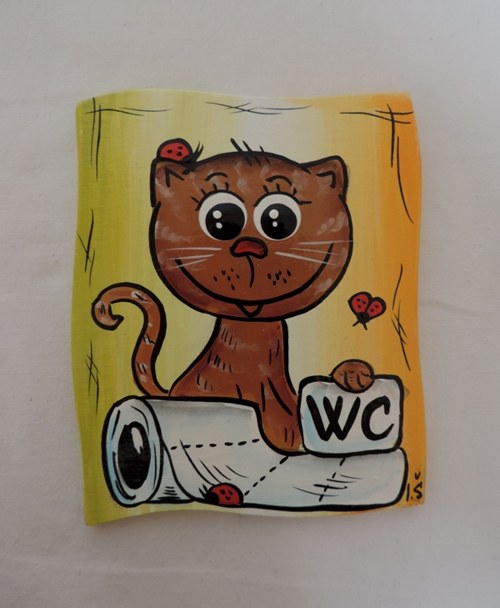 Cedulka na dveře-kočka wc II — foto 2
