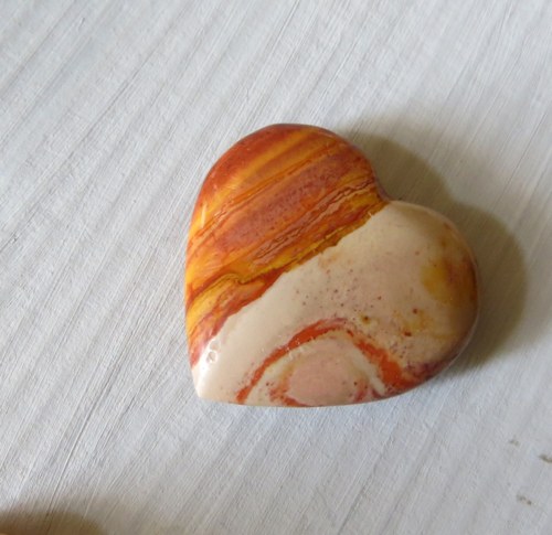 Oboustranné srdíčko z polychromního jaspisu č.8 — foto 2