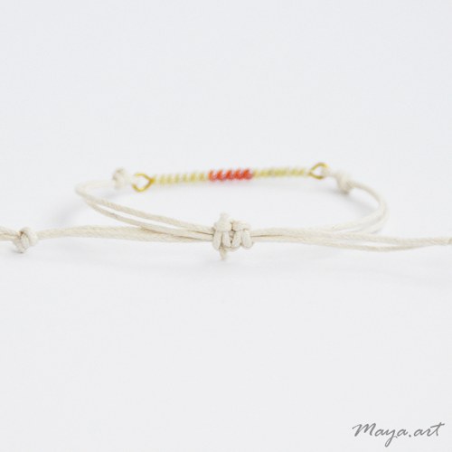 Béžový náramek "SIMPLE BRACELET" — foto 2