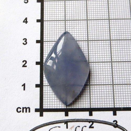 Modrý chalcedon Turecko, kabošon č.03 — foto 2