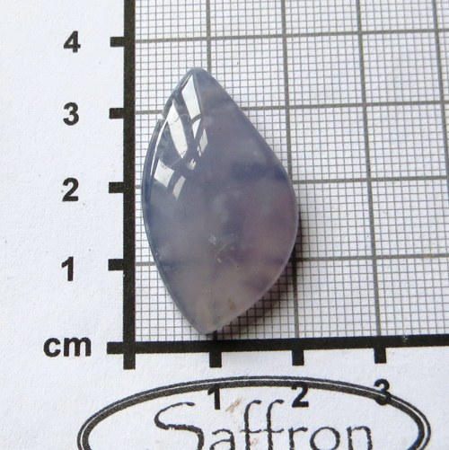 Modrý chalcedon Turecko, kabošon č.04 — foto 2