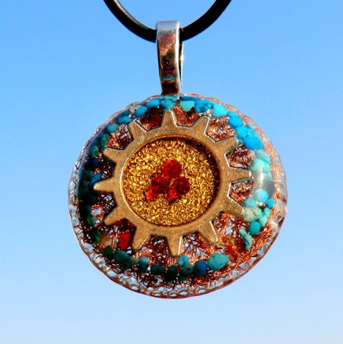 Amulet / Kolo Osudu * Tyrkenit, granáty — foto 2