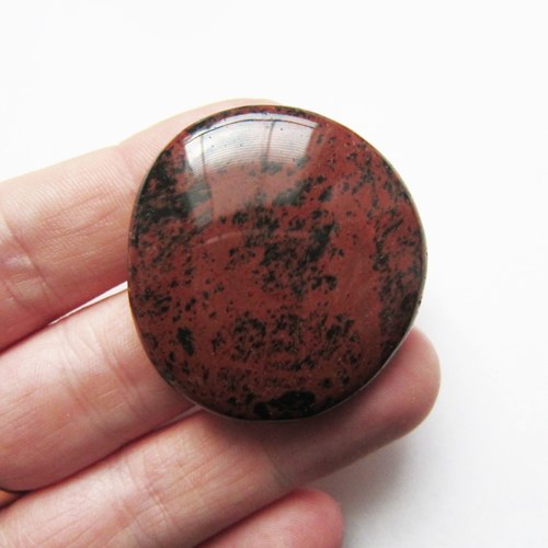 Obsidián moka placka 39x35x8 — foto 2