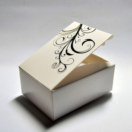 Krabička Černý ornament 77x60 mm — foto 3