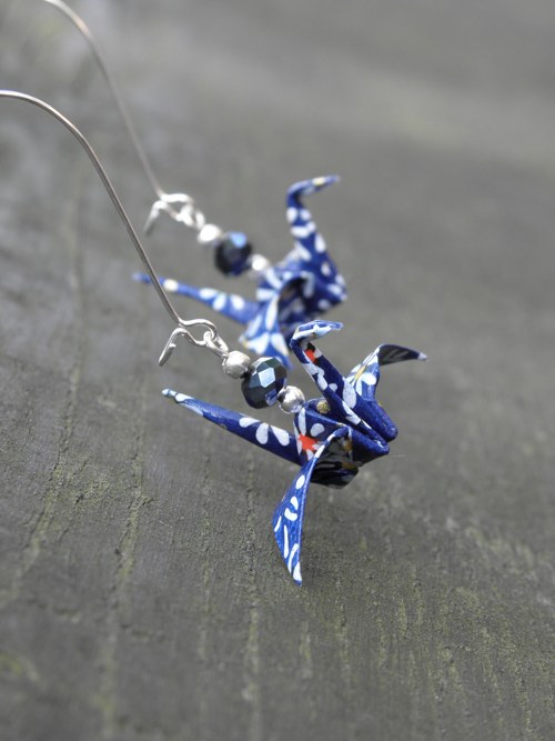 Král nebes - origami náušnice — foto 2