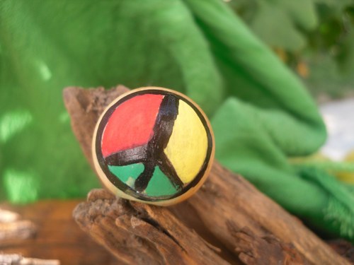 Rasta peace-korálek na dredy — foto 2