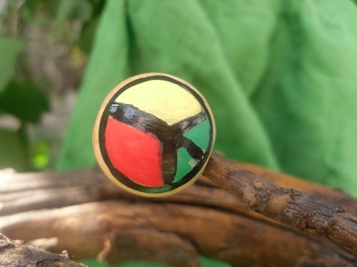 Rasta peace-korálek na dredy — foto 3