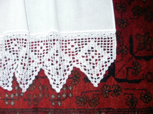 Dvě záclonky s látkou_ — foto 3