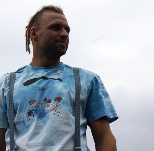 Batikované padáčkové vel.L — foto 2