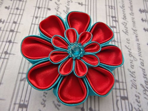 Brož Turquoise et rouge — foto 3