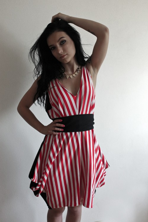 Šaty KASS stripes — foto 4