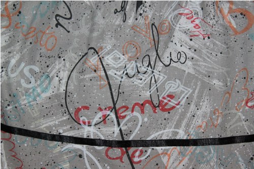 Sukýnka řasená - Graffiti — foto 4