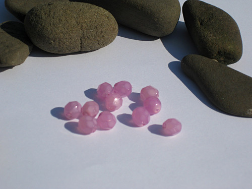 Skleněné ohňové perle, balónky 0,6 cm. — foto 2