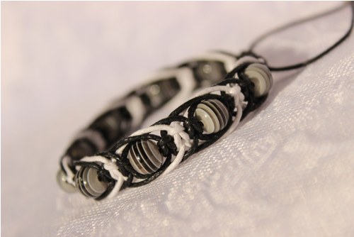 Náramek macramé/shamballa — foto 3