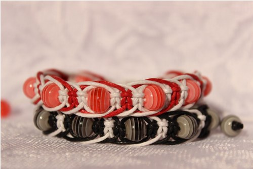 Náramek macramé/shamballa — foto 6