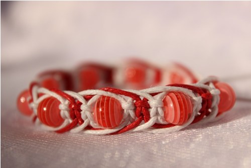 Sladký.. Náramek macramé/shamballa — foto 4