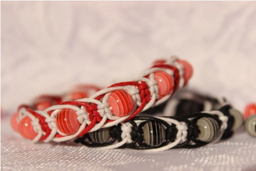 Sladký.. Náramek macramé/shamballa — foto 6