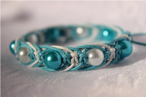 Romantique.. Náramek macramé — foto 4