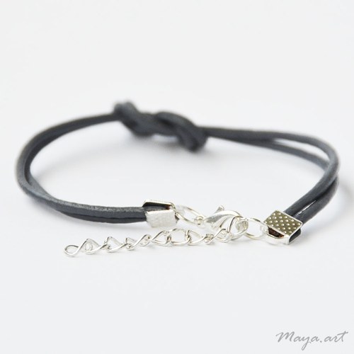 Šedý náramek "SIMPLE BRACELET" — foto 2