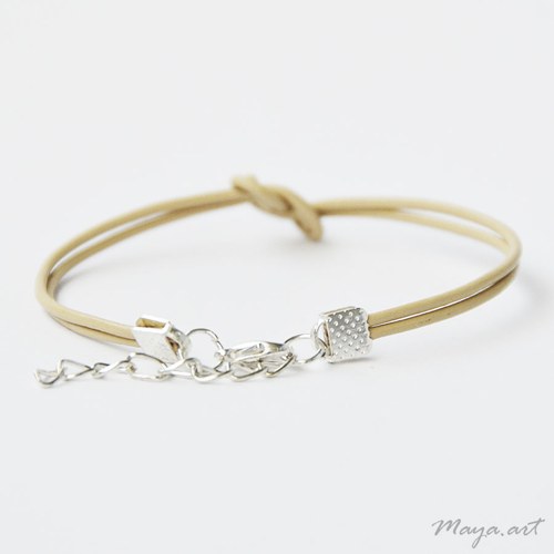 Béžový náramek "SIMPLE BRACELET" — foto 2