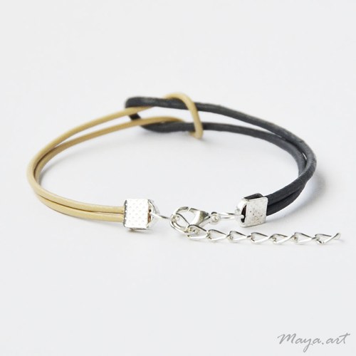 Šedobéžový náramek "SIMPLE BRACELET" — foto 2
