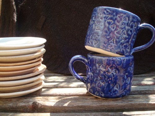 Kobaltové, s chrpami — foto 6