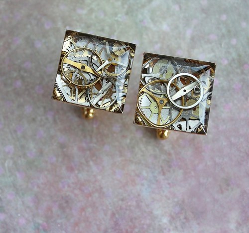Manžetové knoflíčky /gold/ — foto 3