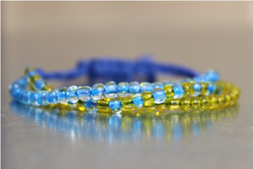 Blue & yellow dream.. Náramek — foto 4