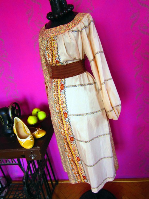 Vintage šaty boho hippie — foto 3