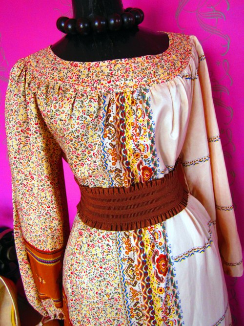 Vintage šaty boho hippie — foto 4