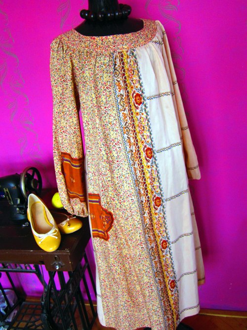 Vintage šaty boho hippie — foto 5