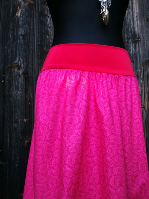 Maxi sukně - ornamenty malina — foto 4
