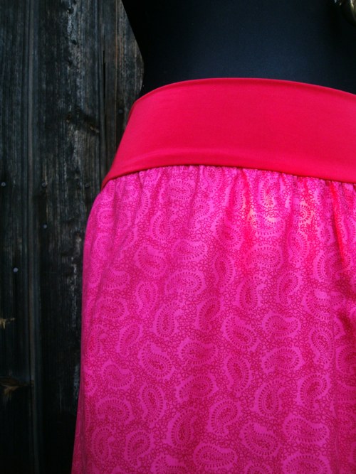 Maxi sukně - ornamenty malina — foto 6