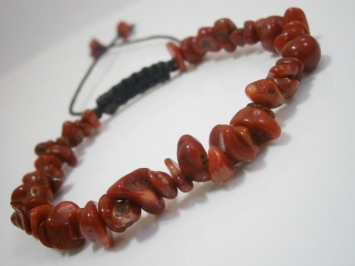 Korálový náramek - macramé (unisex) — foto 2