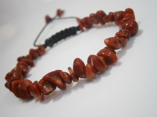 Korálový náramek - macramé (unisex) — foto 3