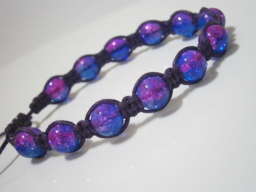 Náramek - macramé/shamballa — foto 2