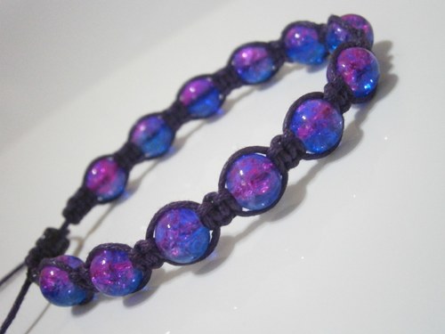 Náramek - macramé/shamballa — foto 3
