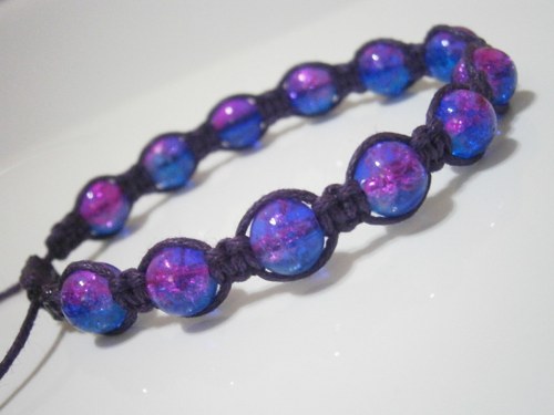 Náramek - macramé/shamballa — foto 4