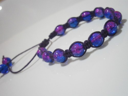 Náramek - macramé/shamballa — foto 6