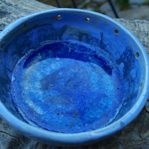 Miska k opletu s efekty a taveným sklem — foto 3