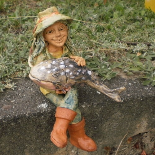 Vodník Jenda se sumcem-22cm — foto 3
