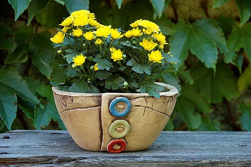 Obal na květináč-knoflíkový — foto 4